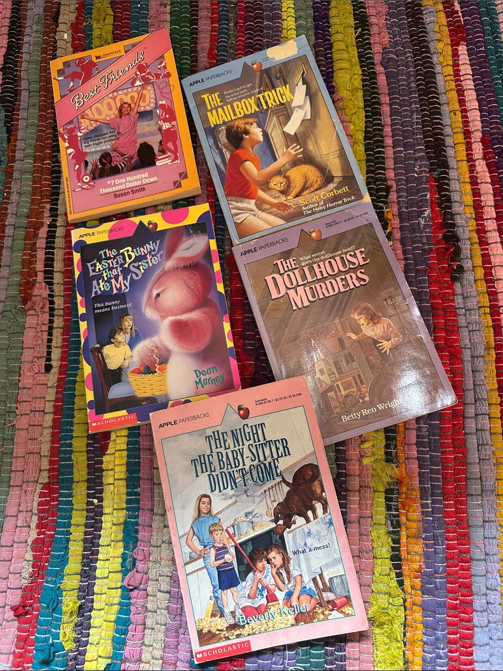 Vintage 1990s Scholastic Apple Paperback Kids Teen Books Lot of 5 HTF Rare